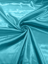 Charmeuse Satin Polyester Fabric - Solid Glossy Finish, 58" Width (1 Yard)