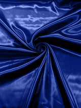 Charmeuse Satin Polyester Fabric - Solid Glossy Finish, 58" Width (1 Yard)