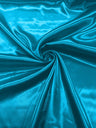 Charmeuse Satin Polyester Fabric - Solid Glossy Finish, 58" Width (1 Yard)