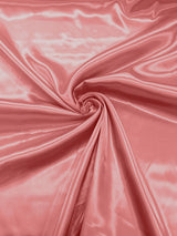 Charmeuse Satin Polyester Fabric - Solid Glossy Finish, 58" Width (1 Yard)