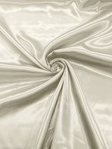 Charmeuse Satin Polyester Fabric - Solid Glossy Finish, 58" Width (1 Yard)
