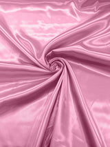 Charmeuse Satin Polyester Fabric - Solid Glossy Finish, 58" Width (1 Yard)
