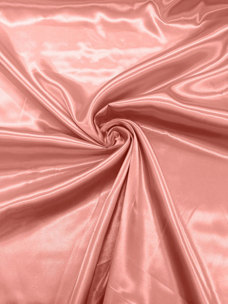 Charmeuse Satin Polyester Fabric - Solid Glossy Finish, 58" Width (1 Yard)