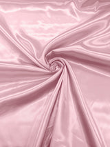 Charmeuse Satin Polyester Fabric - Solid Glossy Finish, 58" Width (1 Yard)