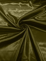 Charmeuse Satin Polyester Fabric - Solid Glossy Finish, 58" Width (1 Yard)