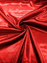 Charmeuse Satin Polyester Fabric - Solid Glossy Finish, 58" Width (1 Yard)