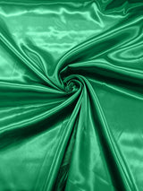 Charmeuse Satin Polyester Fabric - Solid Glossy Finish, 58" Width (1 Yard)