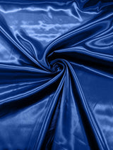 Charmeuse Satin Polyester Fabric - Solid Glossy Finish, 58" Width (1 Yard)