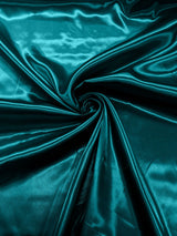 Charmeuse Satin Polyester Fabric - Solid Glossy Finish, 58" Width (1 Yard)
