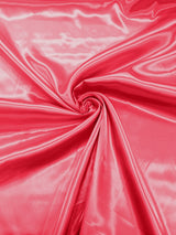 Charmeuse Satin Polyester Fabric - Solid Glossy Finish, 58" Width (1 Yard)