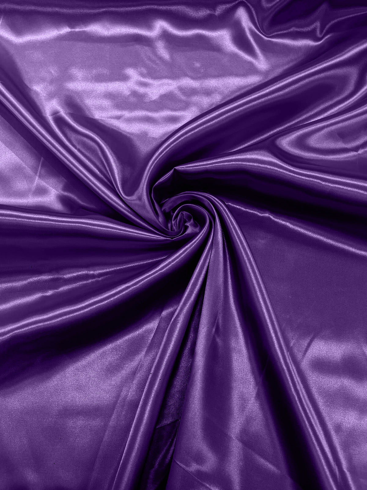 Charmeuse Satin Polyester Fabric - Solid Glossy Finish, 58" Width (1 Yard)