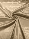 Charmeuse Satin Polyester Fabric - Solid Glossy Finish, 58" Width (1 Yard)