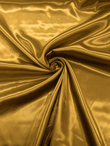 Charmeuse Satin Polyester Fabric - Solid Glossy Finish, 58" Width (1 Yard)