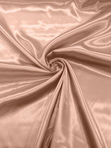 Charmeuse Satin Polyester Fabric - Solid Glossy Finish, 58" Width (1 Yard)