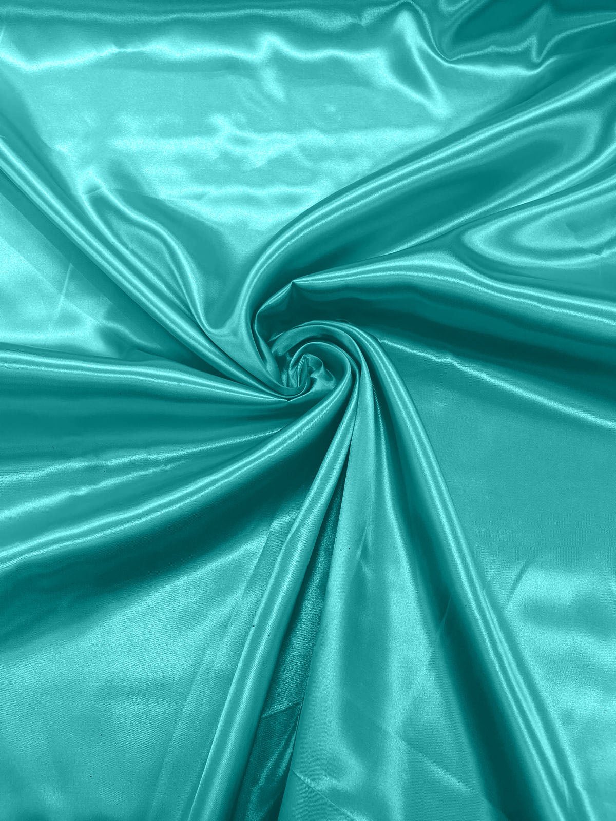 Charmeuse Satin Polyester Fabric - Solid Glossy Finish, 58" Width (1 Yard)