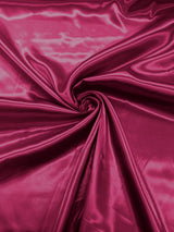 Charmeuse Satin Polyester Fabric - Solid Glossy Finish, 58" Width (1 Yard)