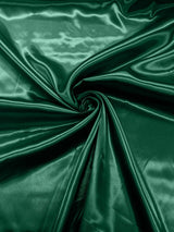 Charmeuse Satin Polyester Fabric - Solid Glossy Finish, 58" Width (1 Yard)
