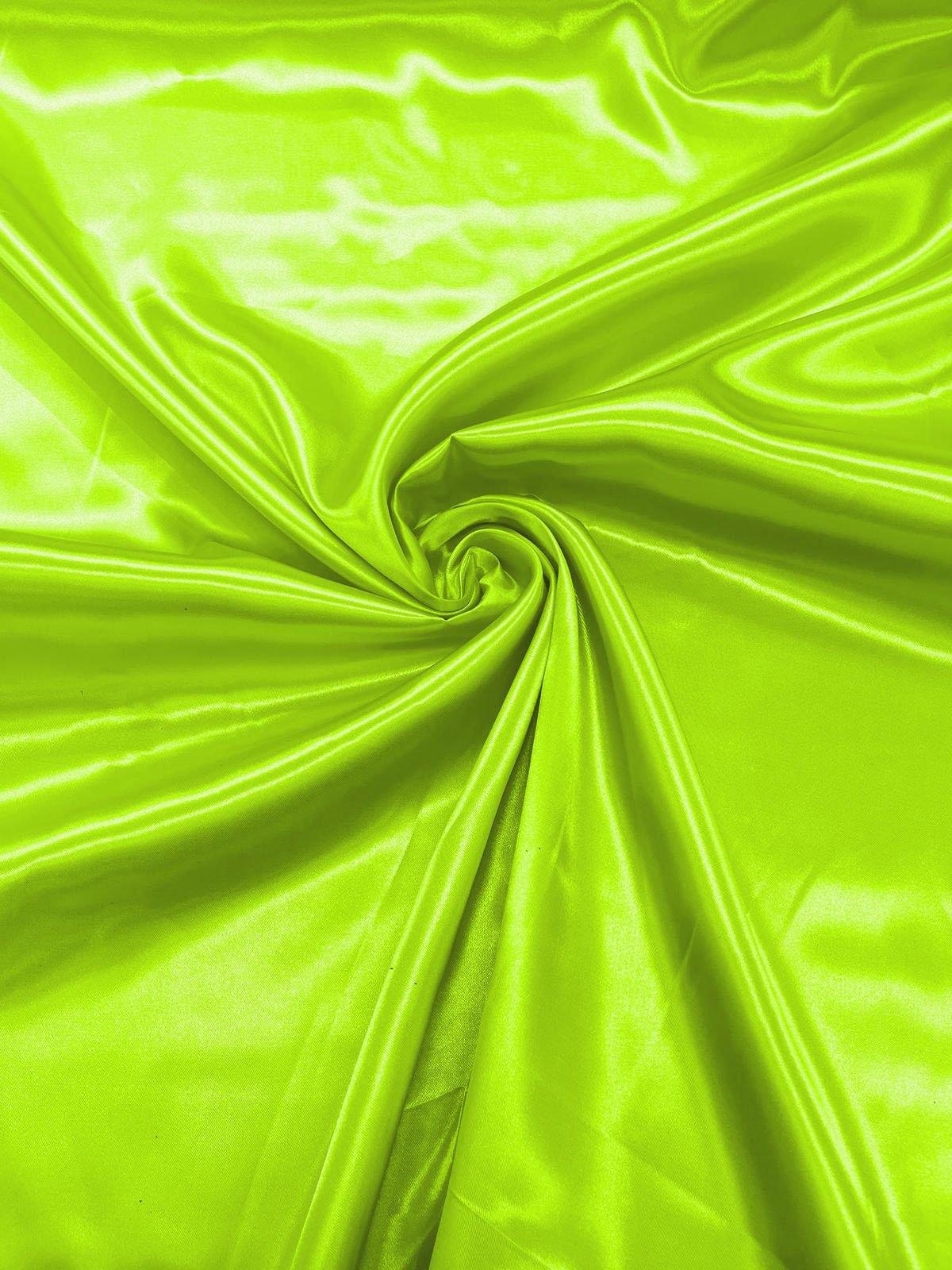 Charmeuse Satin Polyester Fabric - Solid Glossy Finish, 58" Width (1 Yard)