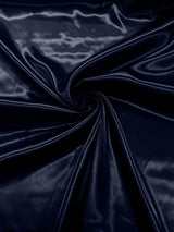 Charmeuse Satin Polyester Fabric - Solid Glossy Finish, 58" Width (1 Yard)