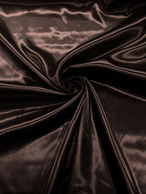 Charmeuse Satin Polyester Fabric - Solid Glossy Finish, 58" Width (1 Yard)
