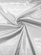 Charmeuse Satin Polyester Fabric - Solid Glossy Finish, 58" Width (1 Yard)