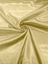 Charmeuse Satin Polyester Fabric - Solid Glossy Finish, 58" Width (1 Yard)