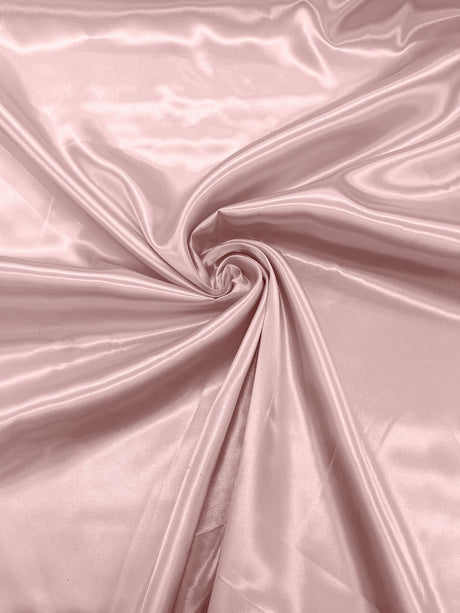 Charmeuse Satin Polyester Fabric - Solid Glossy Finish, 58" Width (1 Yard)