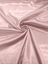 Charmeuse Satin Polyester Fabric - Solid Glossy Finish, 58" Width (1 Yard)