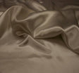 Charmeuse Taupe Polyester Fabric - Taupe, Satin Sheen, 58/60" Width (1 Yard)