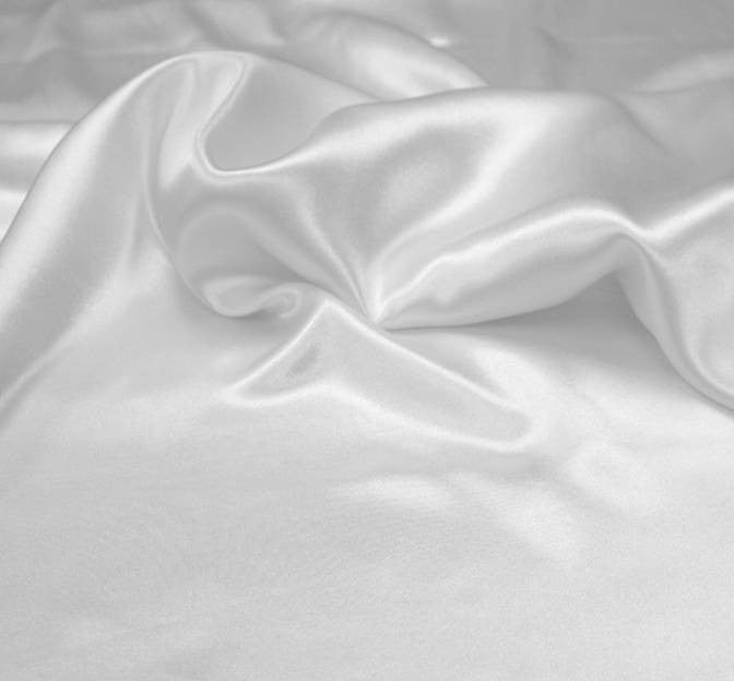 Charmeuse White Satin Charmeuse Fabric - White, 58/60" Width (1 Yard)