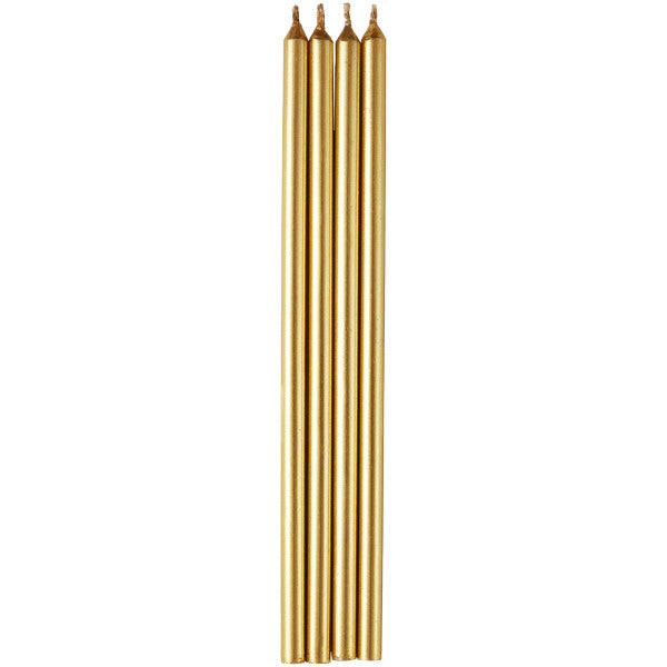 Wilton Tall Gold Birthday Candles – 12 Count