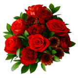 Autumn Straw Hat Flower Bouquet Fresh Mixed Arrangement
