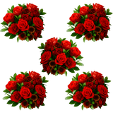 Autumn Straw Hat Flower Bouquet Fresh Mixed Arrangement