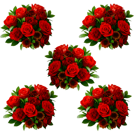 Autumn Straw Hat Flower Bouquet Fresh Mixed Arrangement