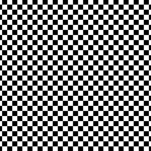 1/2″ Half Inch Black Racing Checkered Poly Cotton Fabric