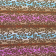 Swim Knit Nylon Spandex Cheetah Stripes 34" Remnant