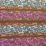 Swim Knit Nylon Spandex Cheetah Stripes 34" Remnant
