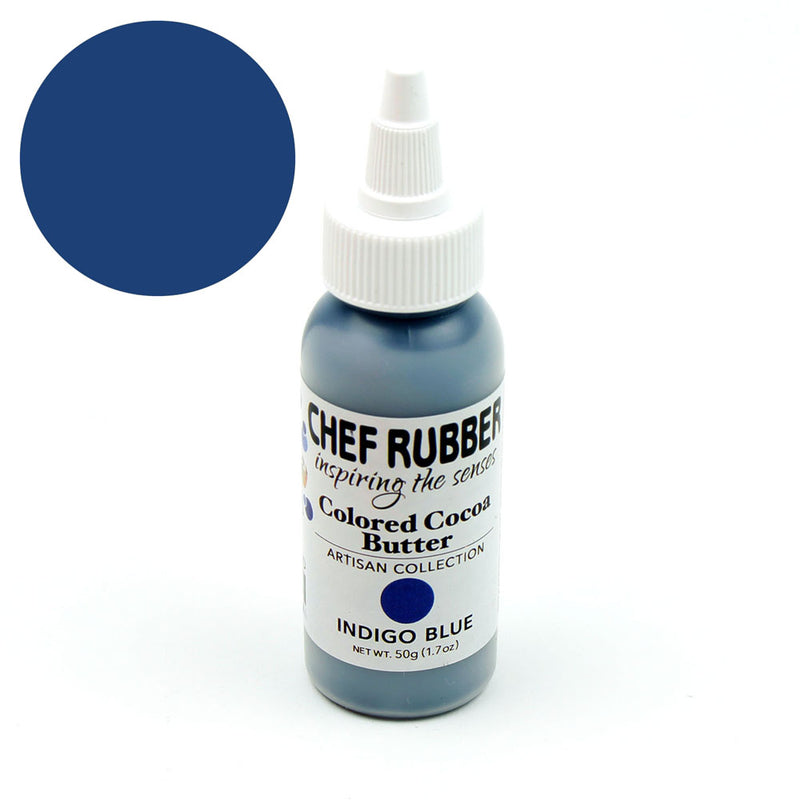 Chef Rubber Artisan Indigo Blue Cocoa Butter, 50g/1.7 Oz