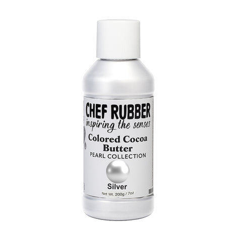 Chef Rubber Silver Pearl Cocoa Butter, 7 oz.