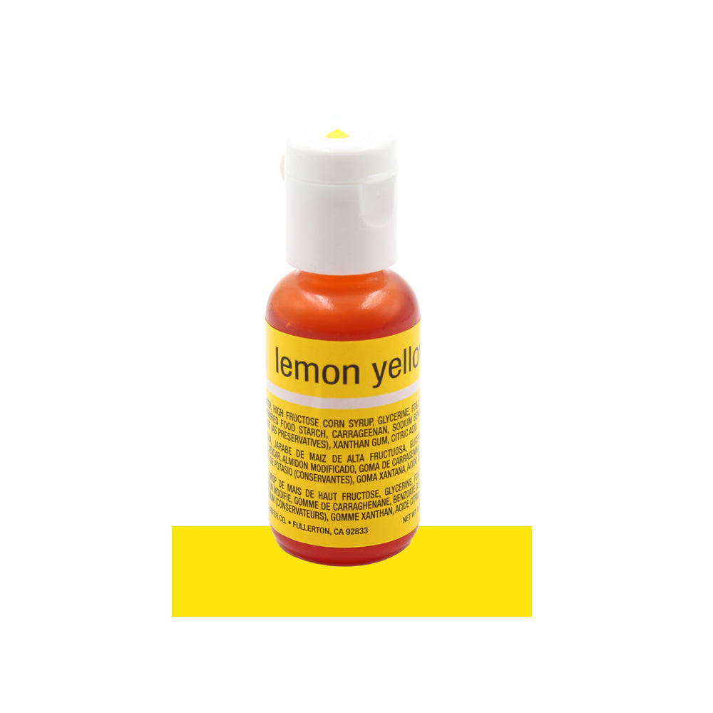 Chefmaster Lemon Yellow Liqua-Gel Food Color, .70 oz