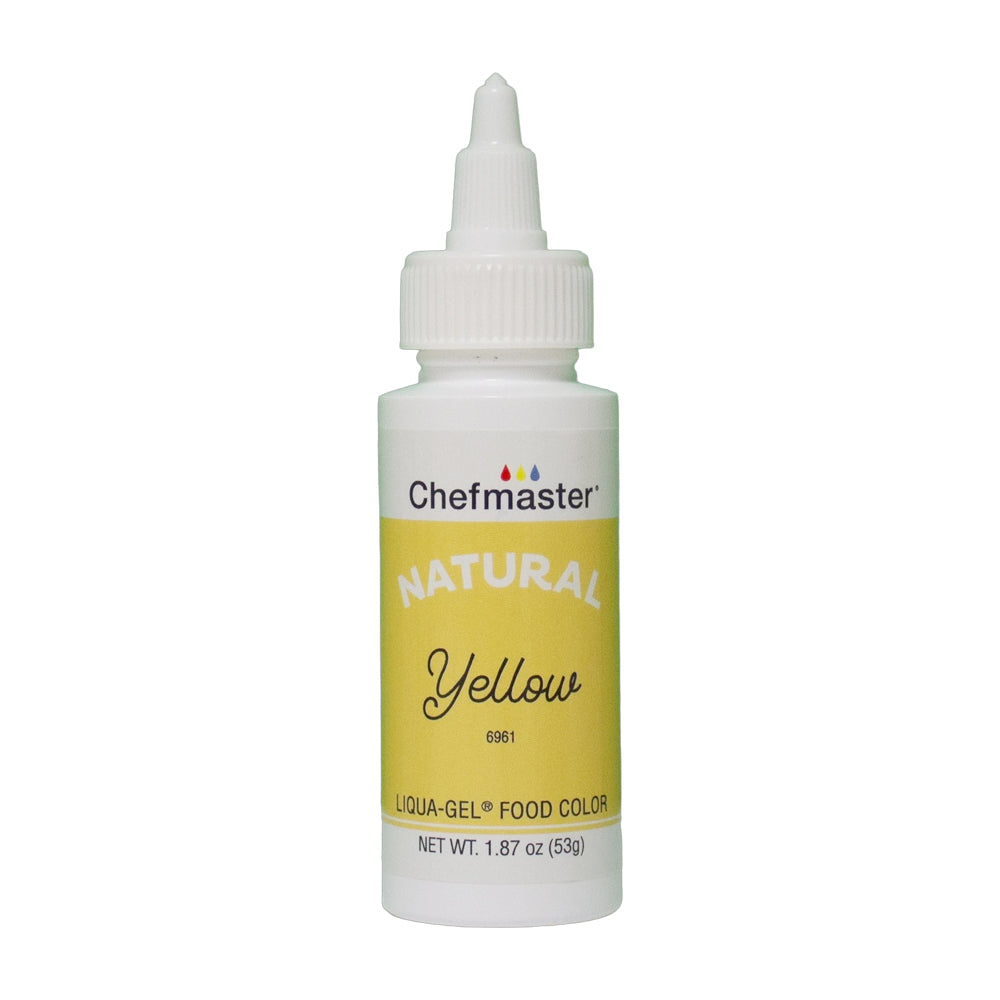 Chefmaster Natural Yellow Liqua-Gel Food Color, 1.87 oz.