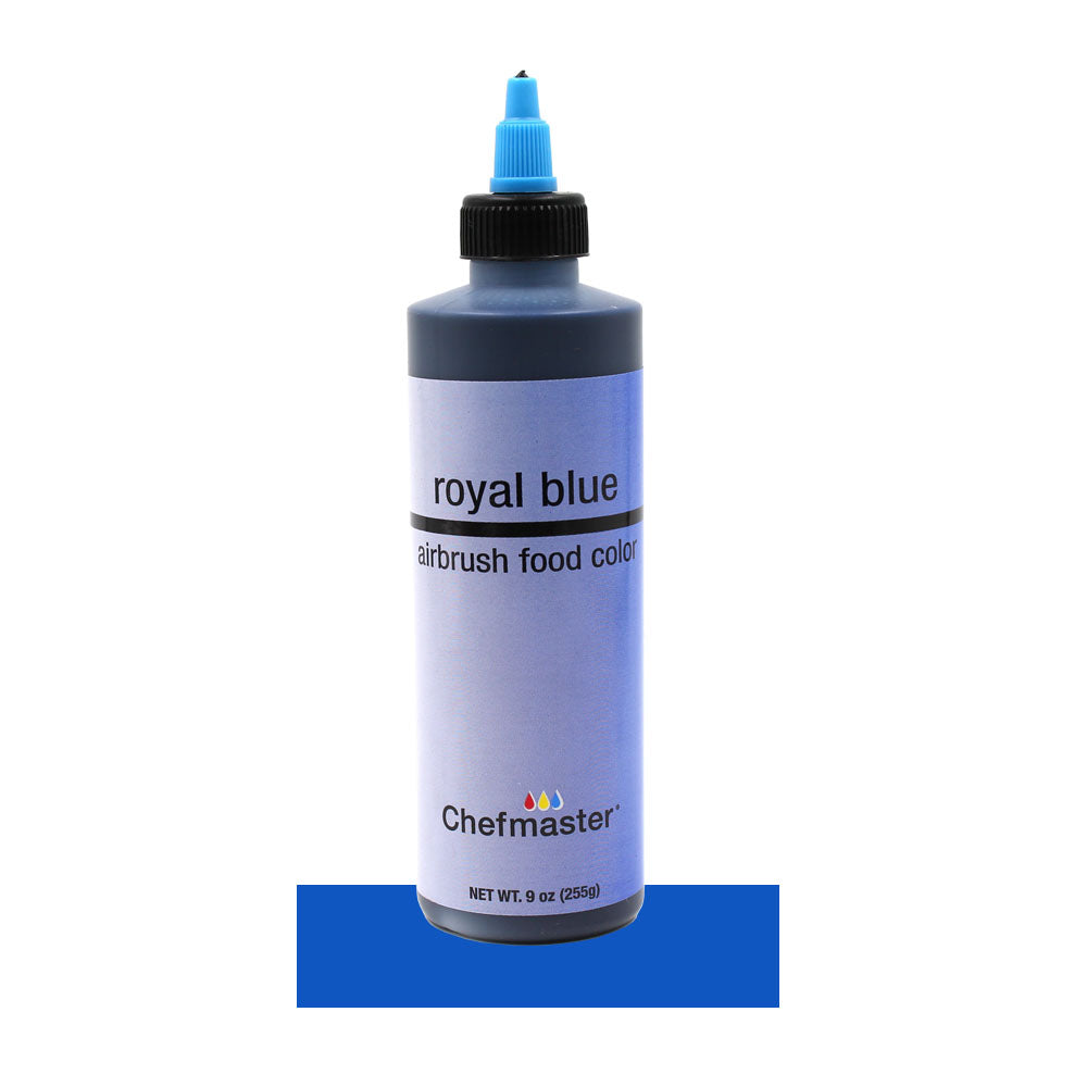 Chefmaster Royal Blue Airbrush Food Color, 9 oz.