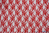 Giselle Floral Lace Polyester Spandex Fabric - Sheer Vintage Stretch Lace, 58/60" Width, Multiple Colors (1 Yard)
