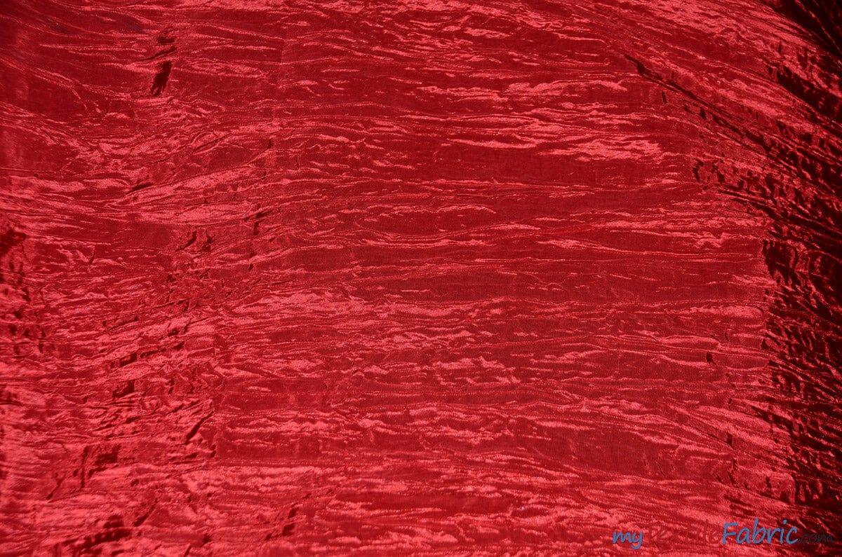 Crease Taffeta Crush Taffeta Polyester Fabric - Crushed Texture, 50/52" Width (Continuous Yards Or By Bolt)