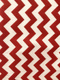 Chevron Red Poly Cotton Fabric - Red Chevron Print, 59/60" Width (1 Yard)