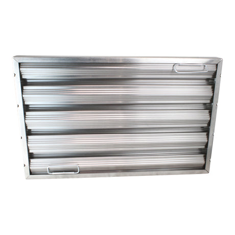 CHG (Component Hardware Group) OEM # F50-2025 / F50-2025-HD, 20" x 25" x 2" Stainless Steel Hood Filter - Ridged Baffles