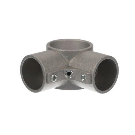 CHG Corner Cross Brace Fitting For 1-5/8" OD Legs, Brushed Aluminum