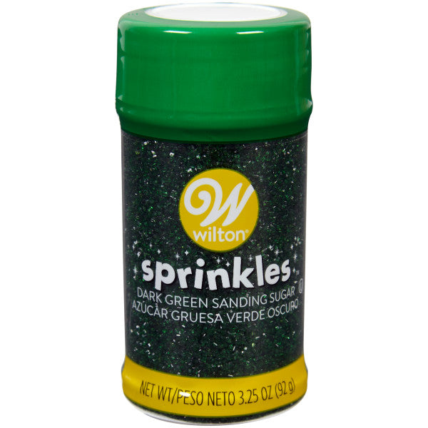 Wilton Dark Green Sanding Sugar, 3.25 oz.