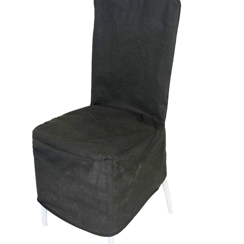 10 Pieces Black Chiavari Dust Protective Chair Covers