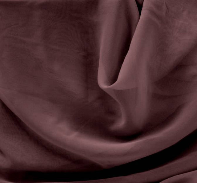 Cabernet Chiffon Fabric - Cabernet, Sheer, 58/60" Width